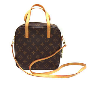 Louis Vuitton Spontini Monogram Canvas Bag Brown